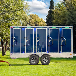 Remolque de baño portátil de 5 puestos de lujo, inodoro móvil para eventos al aire libre a la venta - Product Image 4