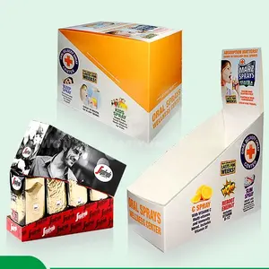 Custom Retail Paper Shelf Ready Display Packaging Box POS Cardboard Corrugated Tear Away Box