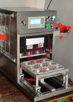 Machine de scellage automatique à chauffage pour gobelets en PP, PET et papier, machine de remplissage et de scellage de gobelets en film, vente chaude en usine
