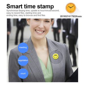 <span class=keywords><strong>Enregistreur</strong></span> <span class=keywords><strong>vocal</strong></span> numérique portable OEM Q3 en forme <span class=keywords><strong>de</strong></span> badge rond, 15 heures d'enregistrement, mini appareil d'enregistrement audio à clipser sur les cols et les poches - Product Image 3