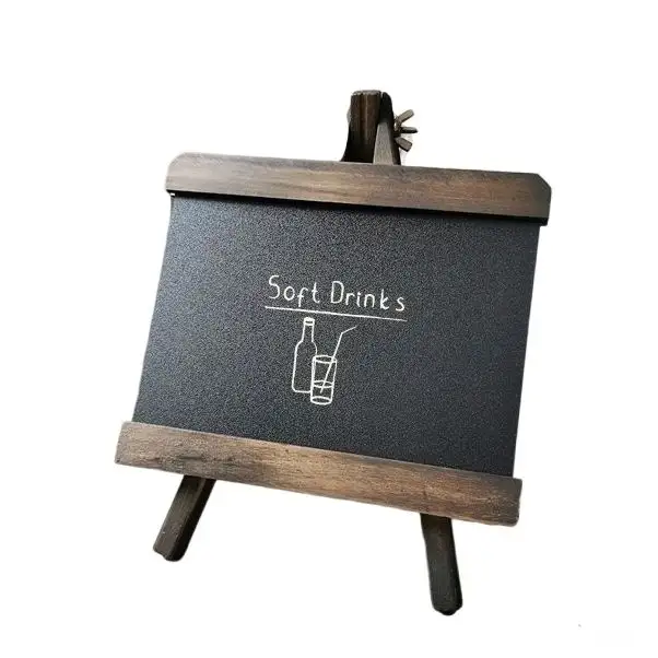 ヴィンテージの小さな黒板、木製のメッセージボード