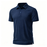 Kaos Polo Golf Pria Lengan Pendek 100% Katun, Warna Solid, Logo Kustom Grosir, Kancing, Regular Fit, Bernapas, Performa Tinggi