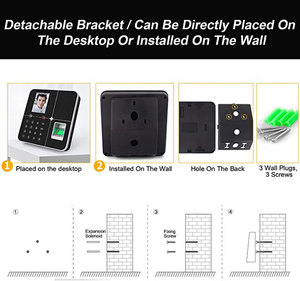 Face Recognition And Fingerprint Time Attendance Device With TCP IP Network And Backup Battery