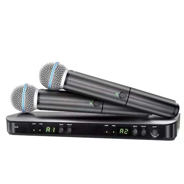 BLX288 Legendary Audio Performance Dual Vocal Wireless System Handheld Transmitter with Two Beta 58A and SIM58A Cardioid Capsule