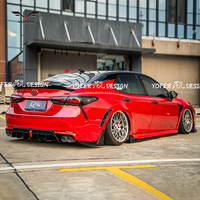 Yofer Design Factory Supplier Aksesoris Diffuser Side Apron Mobil Glossy Black Side Skirts Apron Universal untuk Toyota Camry