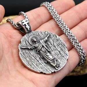 yunnique Stainless Steel Jesus Pendant Necklace For Men <b>Cross</b> Religious Charm Gift Jewelry - Product Image 4