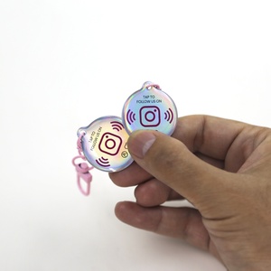 Llavero NFC Personalizado con Impresión Láser de 13.56Mhz, Resistente al Agua, con Resina Epoxi, Tarjeta de Acceso NFC con Resina Epoxi para Redes Sociales - Product Image 5