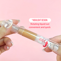 Rotate Lipgloss Private Label Waterproof Clear Vide Tubes Lip Gloss Vegan Long Lasting Lipgloss Containers