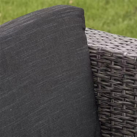 Ensemble de salon de jardin en rotin tressé moderne, confortable et écologique avec coussins de siège pour hôtel et salon