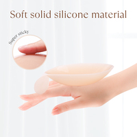 Nouveau style sans couture Push-Up Pasties Silicone Pétales Adhésif Soutiens-gorge sans bretelles avec coussinet de soutien-gorge de levage