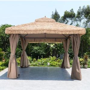 Parasols et Ombrelles <span class=keywords><strong>d</strong></span>'extérieur toutes saisons, Tente amovible à double toit en chaume pour camping, villa, jardin, pavillon, cour et hôtel - Product Image 2