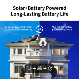 2025 New 3MP HD Mạng Máy Ảnh Đầy Đủ Màu Sắc Tầm Nhìn Ban Đêm Trực Tuyến Đồng Hồ Từ Xa Wifi Ngoài Trời Máy Ảnh Năng Lượng Mặt Trời Máy Ảnh Tuya CB65-TZ-Y Thông Minh - Product Image 3