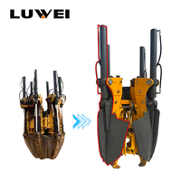 Machine hydraulique de transplantation d'arbres avec roulement, compatible avec les mini-chargeuses, équipement de transplantation de racines monté sur excavatrice, marque Luwei, Chine