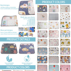 Almohadillas para orinar de algodón <span class=keywords><strong>puro</strong></span> COLLABOR en 30 colores para perros, almohadillas para orinar lavables superabsorbentes a prueba de fugas, almohadillas para cachorros de alta calidad - Product Image 3