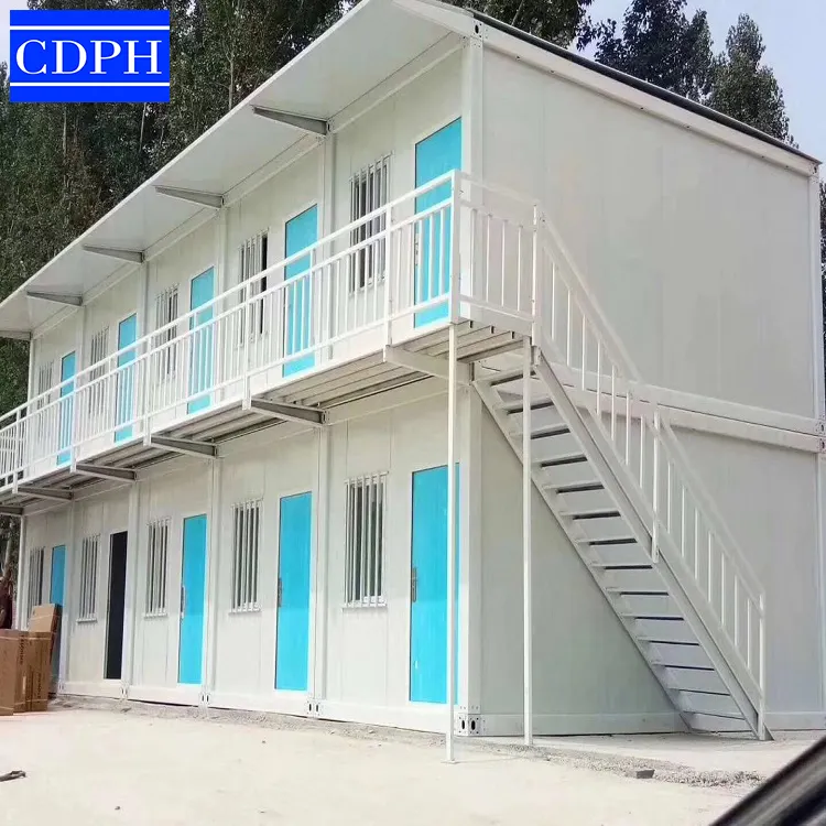 Container house, prefabricated steel frame modular building China