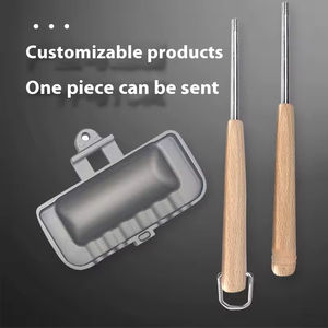 Sandwichera <span class=keywords><strong>de</strong></span> doble cara para acampar, sartén antiadherente <span class=keywords><strong>de</strong></span> aluminio con asa extraíble para sartenes al aire libre - Product Image 5