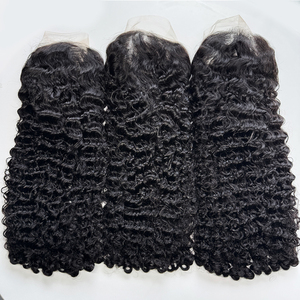 HD Lace Burmese Curly <b>Wig</b> Human Hair Natural Black Soft Full Curls Pre Plucked Natural Hairline Full Density - Product Image 6