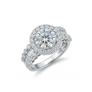 Custom S925|10K|14K|18K Solid Gold 2ct Lab Grown Diamond Romantic IGI Certified Wedding <b>Ring</b> VVS-VS Quality Brilliant Cut Party - Product Image 1