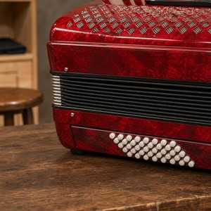 Acordeón Cromático de 26 Teclas y 48 Bajos, 3 Registros, de Madera y Celuloide, con Funda, Portátil, para Principiantes, Estudiantes, Escuelas de Música, Venta al Por Mayor - Product Image 5
