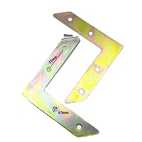 Équerres d'angle en métal zinc pour renforcement de cadre, supports en L et en T, protections d'angle à 90 degrés, attaches pour chaises