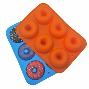 Non-Stick Silicone <b>Donut</b> Baking Pan Easy-Release Mold <b>Tray</b> for Perfect <b>Donuts</b> - Product Image 4