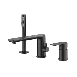 <span class=keywords><strong>Rubinetto</strong></span> per Vasca da <span class=keywords><strong>Bagno</strong></span> in Ottone <span class=keywords><strong>con</strong></span> Tre Fori e Bocca Girevole, Set Moderno di Tre Pezzi per Vasche e Lavabi - Product Image 5