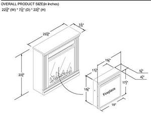 <span class=keywords><strong>Cheminée</strong></span> électrique d'intérieur avec <span class=keywords><strong>insert</strong></span> en bois blanc de qualité supérieure - Product Image 6
