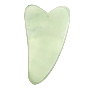 Mejor precio 100% Natural Anti-envejecimiento verde Jade masajeador Facial Xiuyan Jade Gua Sha terapia Control de sincronización masaje facial adelgazante - Product Image 4