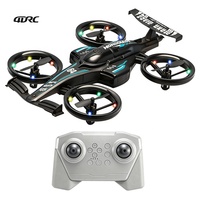 4DRC V64 Avion RC en forme de voiture à lancer à la main, 4 axes, avec lumières LED, maintien d'altitude, figures 3D, mini drone jouet pour enfant