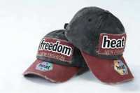Gorra de béisbol lavada bicolor con logo personalizado, 6 paneles, sarga de algodón, estilo vintage desgastado, hebilla metálica ajustable, venta al por mayor, MOQ bajo