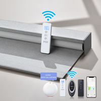 Stores à rouleaux électriques numériques doubles motorisés, stores intelligents avec commande Wi-Fi pour hôtels et bureaux