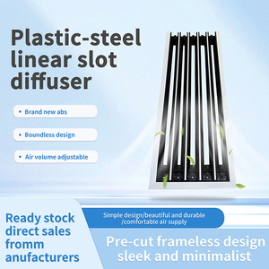Fabrikgefertigte Aluminium-Legierung Linearstreifen-Lüfter Verstellbare Wand-Einbaulüftungen Geeignet für HVAC-Systeme - Product Image 5