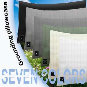 Vỏ gối nối đất, 5% sợi bạc + 95% vỏ gối nối đất bằng cotton mềm với dây nối đất để cải thiện giấc ngủ - Product Image 3