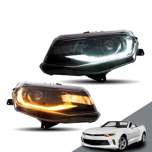 Lampu Depan Mobil Pabrik Lampu Depan Led Penuh untuk Chevrolet Camaro Generasi Keenam 2016-2018 Lampu Depan