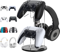 Support de contrôleur et de casque universel en acrylique pour accessoires de contrôleur Xbox/PS4/PS5/Switch Pro
