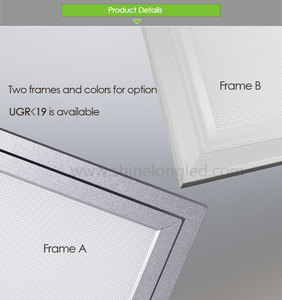 Plafonnier LED carré plat 12W 25W 40W 50W 60W, éclairage LED pour bureau et cuisine - Product Image 6