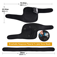 Ceinture de massage chauffante électrique portable pour soulager les épaules, les coudes et les genoux, avec minuterie, coussin pour les jambes, thérapie par points d'acupuncture, soulagement de la douleur en déplacement