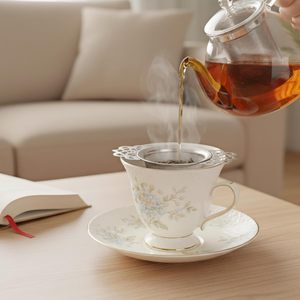 <b>Tea</b> Infusion Tool Flower Stainless Steel Wire Mesh Strainer / Loose <b>Tea</b> Filter Infuser - Product Image 4