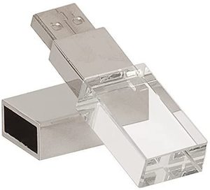 Hot Selling Custom Logo Crytal 2.0 Sticks 4gb 16gb Usb 3.0 Pendrive 8gb OEM 3D Logo Glass Usb Flash Drive