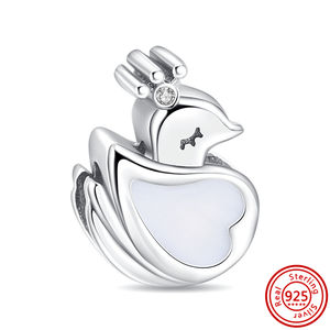 <span class=keywords><strong>2022</strong></span> nueva 925 de plata esterlina azul dinosaurios aves amor clave DIY encantos del grano Fit serpiente Original de las mujeres de la pulsera de la joyería DIY regalo - Product Image 6