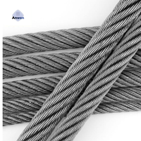 Câble de fil d'acier de prix bas de fabricant de Brugg pour la corde de gouverneur d'ascenseur 6*19 8*19 câble de fil de compensation 8*25 noyau de polypropylène