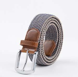 कारखाने कस्टम शीर्ष ग्रेड पुरुषों के आकस्मिक ब्रेडेड लोचदार खिंचाव बेल्ट - Product Image 2