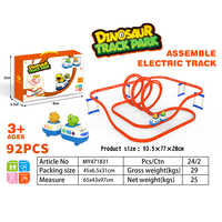 Voiture de course électrique sur circuit, jouet dinosaure, voiture magnétique sur circuit, ensemble de train éducatif, jouets à encastrer pour enfants, cadeaux, orbite de lévitation