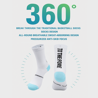 Chaussettes de course respirantes à séchage rapide antibactériennes en tricot à ressort pour hommes, chaussettes de sport athlétiques à coussinets