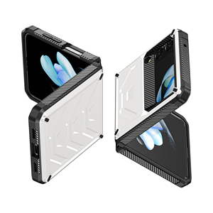 Funda de teléfono plegable de fibra de carbono, funda de lujo a prueba de golpes para <span class=keywords><strong>Samsung</strong></span> <span class=keywords><strong>Z</strong></span> Flip <span class=keywords><strong>4</strong></span> - Product Image 1