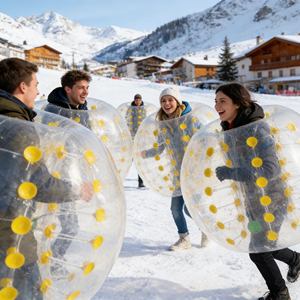 Ballon pare-chocs gonflable durable en gros pour adultes, ballon pare-chocs renforcé pour activités <span class=keywords><strong>de</strong></span> neige en plein air, jouet <span class=keywords><strong>de</strong></span> fête d'hiver - Product Image 2