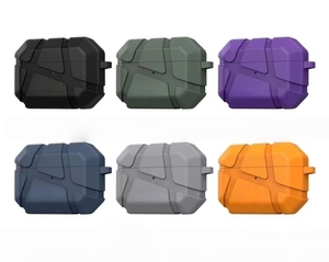 Funda Protectora Resistente de Alta Calidad para Airpods 1/2 3 <span class=keywords><strong>4</strong></span> Pro2, Funda de Silicona para Auriculares Inalámbricos - Product Image 1