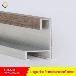 Cadre en bois <span class=keywords><strong>effet</strong></span> bois pour moulures de cadre en métal, miroir, <span class=keywords><strong>photo</strong></span>, affiche, cadre, profilés en aluminium - Product Image 2