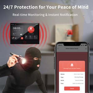Sistema de Alarma de Seguridad <span class=keywords><strong>Inteligente</strong></span> para el Hogar Tuya WiFi 4G, Pantalla Táctil IPS de 7 Pulgadas, Kit Antirrobo Inalámbrico, Compatible con Alexa y <span class=keywords><strong>Google</strong></span> <span class=keywords><strong>Home</strong></span> - Product Image 4