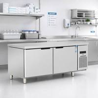 Table de travail en acier inoxydable robuste pour congélateur, plan de travail commercial pour cuisine, banc de congélation de qualité industrielle pour stockage à froid